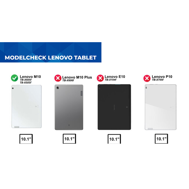 Tablet Hoes geschikt voor Lenovo Tab M10 HD (2020) - 10.1 Inch - Armor Case met Ring - Pencil Houder - Regenboog Blauw