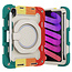 Tablet Hoes geschikt voor Apple iPad Mini 6 (2021) - 8.3 Inch - Armor Case met Ring - Pencil Houder - Regenboog Rood