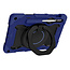Tablet Hoes geschikt voor Samsung Galaxy Tab S8 (2022) - 11 Inch - Armor Case met Ring - Pencil Houder - Donker Blauw