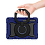 Tablet Hoes geschikt voor Samsung Galaxy Tab S8 (2022) - 11 Inch - Armor Case met Ring - Pencil Houder - Donker Blauw