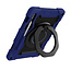 Tablet Hoes geschikt voor Samsung Galaxy Tab S8 (2022) - 11 Inch - Armor Case met Ring - Pencil Houder - Donker Blauw