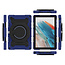 Tablet Hoes geschikt voor Samsung Galaxy Tab A8 (2022 &amp; 2021) - 10.5 Inch - Armor Case met Ring - Pencil Houder - Donker Blauw