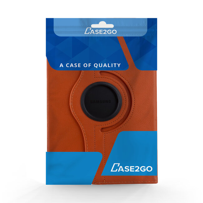 Tablet hoes geschikt voor Samsung Galaxy S6 Lite (2024) / Samsung Galaxy Tab S6 Lite (2022/2020) - 10.4 Inch - Draaibare Book Case Cover - Oranje