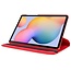 Tablet hoes geschikt voor Samsung Galaxy Tab S6 Lite (2022) - 10.4 Inch - Draaibare Book Case Cover - Rood