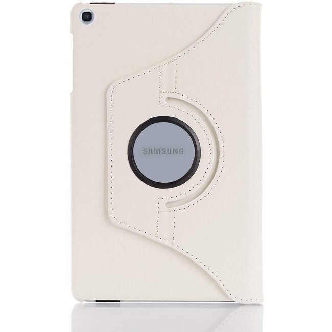 Tablet hoes geschikt voor Samsung Galaxy Tab S6 Lite (2022) - 10.4 Inch - Draaibare Book Case Cover - Wit