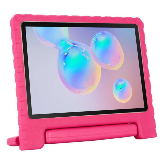 Hoes geschikt voor Samsung Galaxy S6 Lite (2024) / Samsung Galaxy Tab S6 Lite (2022/2020) - 10.4 Inch - Schokbestendige case met handvat - Magenta