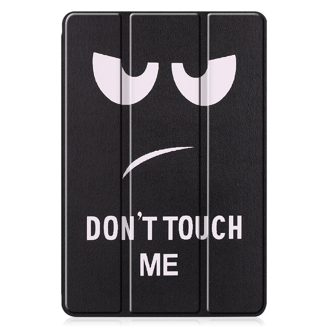 Hoes voor de Samsung Galaxy S6 Lite (2024) / Samsung Galaxy Tab S6 Lite (2022/2020) - 10.4 Inch - Tri-Fold Book Case met Stylus Pen houder - Don&#039;t Touch Me