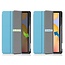 Hoes voor de Samsung Galaxy Tab S6 Lite (2022) - 10.4 Inch - Tri-Fold Book Case met Stylus Pen houder - Licht Blauw