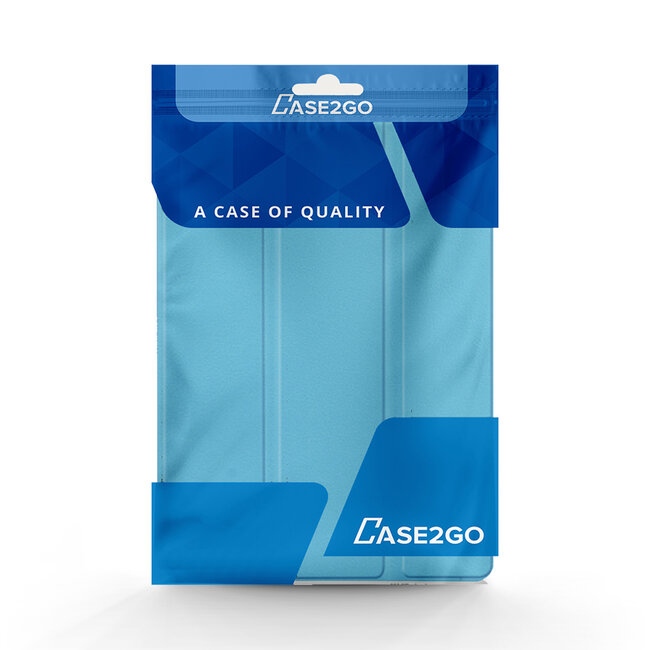 Hoes voor de Samsung Galaxy S6 Lite (2024) / Samsung Galaxy Tab S6 Lite (2022/2020) - 10.4 Inch - Tri-Fold Book Case met Stylus Pen houder - Licht Blauw