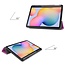 Hoes voor de Samsung Galaxy Tab S6 Lite (2022) - 10.4 Inch - Tri-Fold Book Case met Stylus Pen houder - Paars