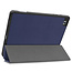 Hoes voor de Samsung Galaxy Tab S6 Lite (2022) - 10.4 Inch - Tri-Fold Book Case met Stylus Pen houder - Donker Blauw