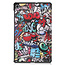 Hoes voor de Samsung Galaxy Tab S6 Lite (2022) - 10.4 Inch - Tri-Fold Book Case - Graffiti