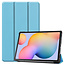 Hoes voor de Samsung Galaxy Tab S6 Lite (2022) - 10.4 Inch - Tri-Fold Book Case - Licht Blauw