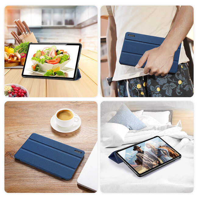 Tablet hoes geschikt voor Huawei MatePad 10.4 (2022) - Dux Ducis Domo Book Case - Blauw