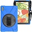 Tablet hoes geschikt voor Huawei MatePad 10.4 (2022) - Hand Strap Armor Case - Blauw