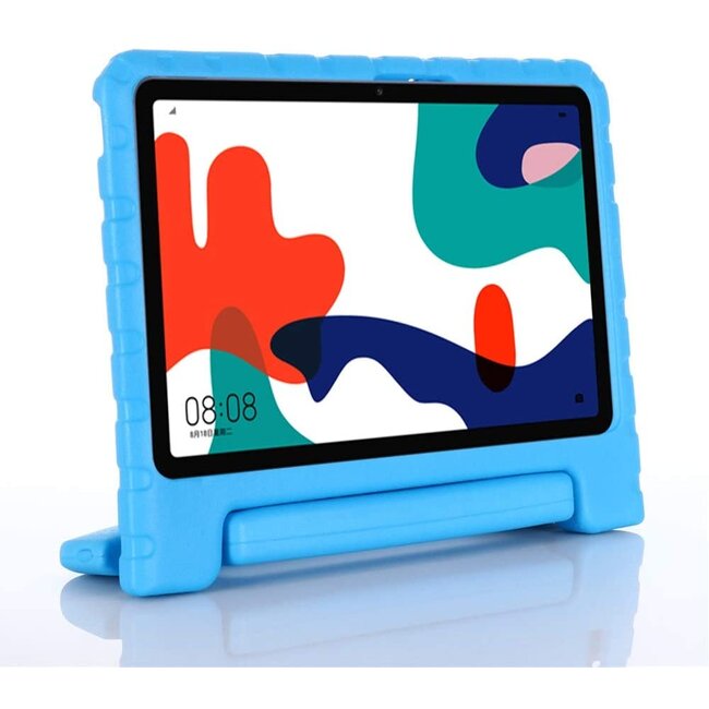 Case2go - Hoes geschikt voor Huawei MatePad 10.4 (2022) - Schokbestendige case met handvat - Blauw