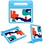 Case2go - Hoes geschikt voor Huawei MatePad 10.4 (2022) - Schokbestendige case met handvat - Blauw