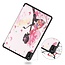 Tablet hoes geschikt voor Huawei MatePad 10.4 (2022) - Tri-Fold Book Case - Met Auto Wake/Sleep functie - Flower Fairy
