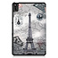 Tablet hoes geschikt voor Huawei MatePad 10.4 (2022) - Tri-Fold Book Case - Met Auto Wake/Sleep functie - Eiffeltoren