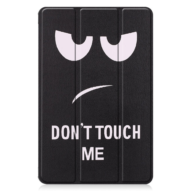 Tablet hoes geschikt voor Huawei MatePad 10.4 (2022) - Tri-Fold Book Case - Met Auto Wake/Sleep functie - Don't Touch Me