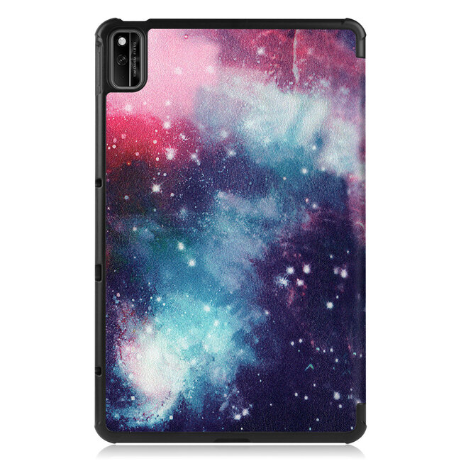 Tablet hoes geschikt voor Huawei MatePad 10.4 (2022) - Tri-Fold Book Case - Met Auto Wake/Sleep functie - Galaxy
