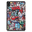 Tablet hoes geschikt voor Huawei MatePad 10.4 (2022) - Tri-Fold Book Case - Met Auto Wake/Sleep functie - Graffiti