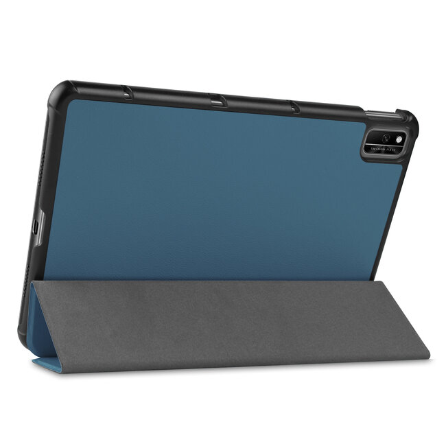 Tablet hoes geschikt voor Huawei MatePad 10.4 (2022) - Tri-Fold Book Case - Met Auto Wake/Sleep functie - Donker Groen