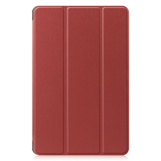 Tablet hoes geschikt voor Huawei MatePad 10.4 (2022) - Tri-Fold Book Case - Met Auto Wake/Sleep functie - Donker Rood