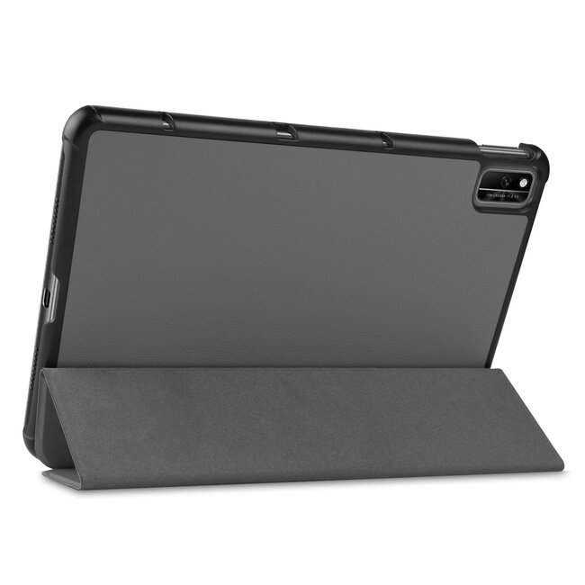 Tablet hoes geschikt voor Huawei MatePad 10.4 (2022) - Tri-Fold Book Case - Met Auto Wake/Sleep functie - Grijs