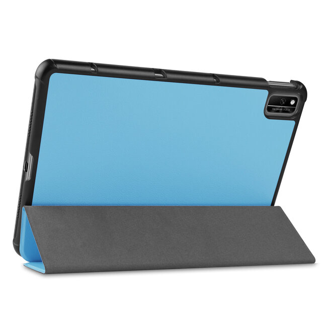 Tablet hoes geschikt voor Huawei MatePad 10.4 (2022) - Tri-Fold Book Case - Met Auto Wake/Sleep functie - Licht Blauw