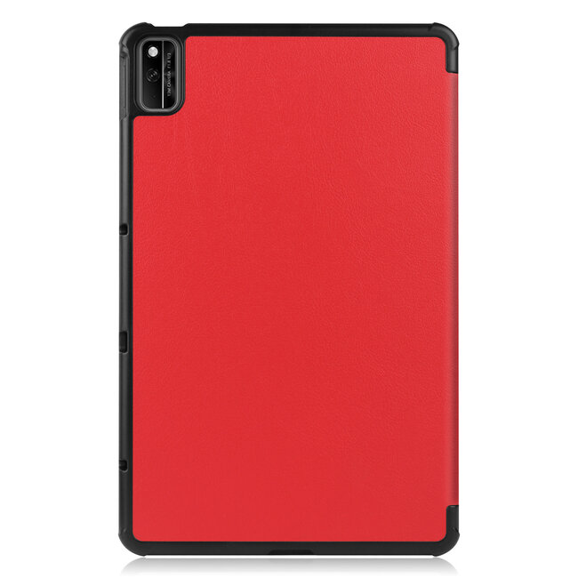 Tablet hoes geschikt voor Huawei MatePad 10.4 (2022) - Tri-Fold Book Case - Met Auto Wake/Sleep functie - Rood