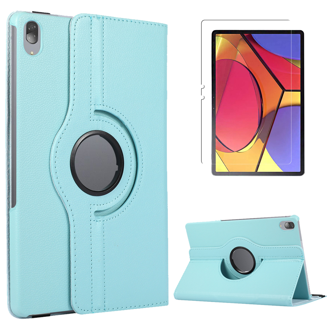 Case2go - Tablet hoes geschikt voor Lenovo Tab P11 Pro - Draaibare Book Case + Screenprotector - 11.5 inch - Licht Blauw afbeelding