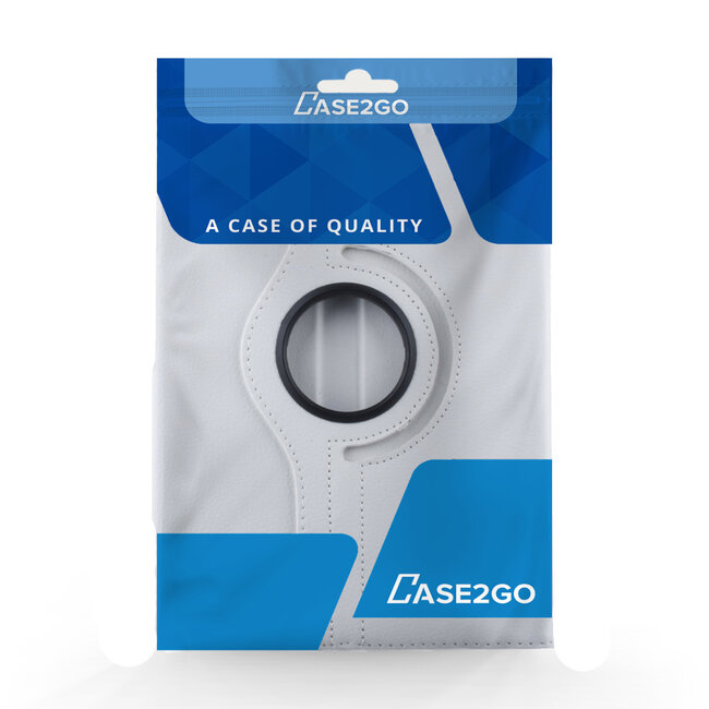 Case2go - Tablet hoes geschikt voor Lenovo Tab P11 Pro - Draaibare Book Case + Screenprotector - 11.5 inch - Wit