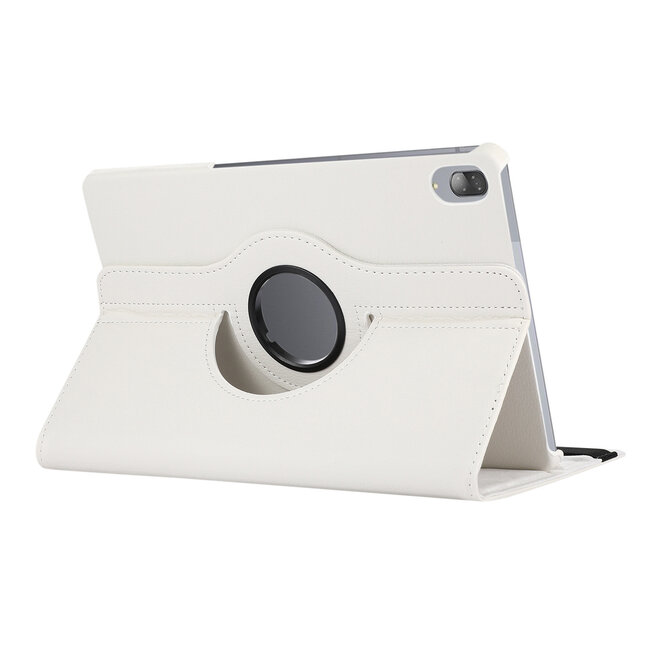 Case2go - Tablet hoes geschikt voor Lenovo Tab P11 Pro - Draaibare Book Case + Screenprotector - 11.5 inch - Wit