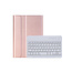 Case2go - Bluetooth Toetsenbord Hoes geschikt voor de Apple iPad Mini 2021 - QWERTY - iPad Hoes met Stylus Pen Houder - Rose Goud