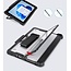 Hoes geschikt voor Microsoft Surface Go 1/2/3/4 - 10.5 Inch - Verstelbaar - Compatible met Toetsenbord - Stylus Houder - Zwart