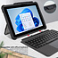 Hoes geschikt voor Microsoft Surface Go 1/2/3/4 - 10.5 Inch - Verstelbaar - Compatible met Toetsenbord - Stylus Houder - Zwart