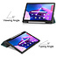 Case2go - Tablet Hoes geschikt voor Lenovo Tab M10 Plus (3rd Gen) - Tri-Fold Book Case - Pencil Houder - Met Auto Sleep/Wake functie - Groen