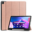 Case2go - Tablet Hoes geschikt voor Lenovo Tab M10 Plus (3rd Gen) - Tri-Fold Book Case - Pencil Houder - Met Auto Sleep/Wake functie - Rose-Goud