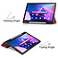 Case2go - Tablet Hoes geschikt voor Lenovo Tab M10 Plus (3rd Gen) - Tri-Fold Book Case - Pencil Houder - Met Auto Sleep/Wake functie - Rood