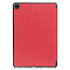 Case2go - Tablet Hoes geschikt voor Lenovo Tab M10 Plus (3rd Gen) - Tri-Fold Book Case - Pencil Houder - Met Auto Sleep/Wake functie - Rood