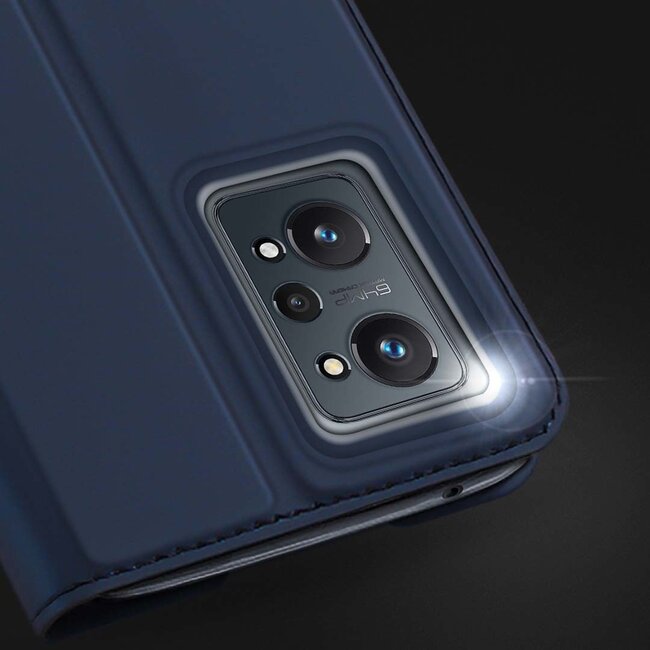 Dux Ducis Skin Pro Series - hoesje geschikt voor Realme GT 2 - Portemonnee Blauw