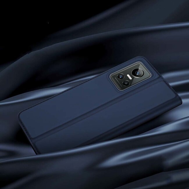Dux Ducis - Telefoon Hoesje geschikt voor Realme GT Neo 3 - Skin Pro Book Case - Donker Blauw
