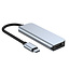 Case2go - USB Hub - 4 in 1 - Type C naar HDMI - Grijs