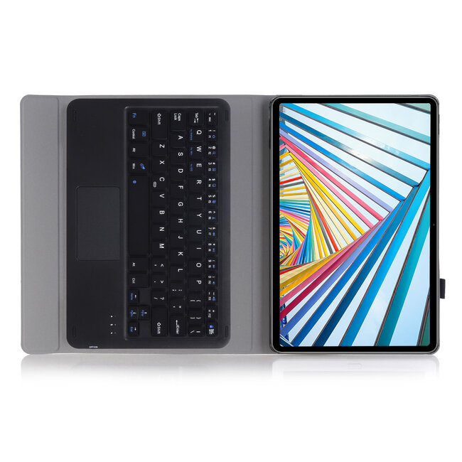 Toetsenbord hoes geschikt voor Lenovo M10 Plus (3de Generatie) 10.6 inch - Bluetooth Functie - Touchpad - Zwart