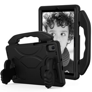 Case2go Tablet hoes geschikt voor Lenovo Tab M10 Plus (2de generatie) - 10.3 inch (TB-X606) - Schokbestendige case met handvat - Thumbs Kids Cover - Zwart