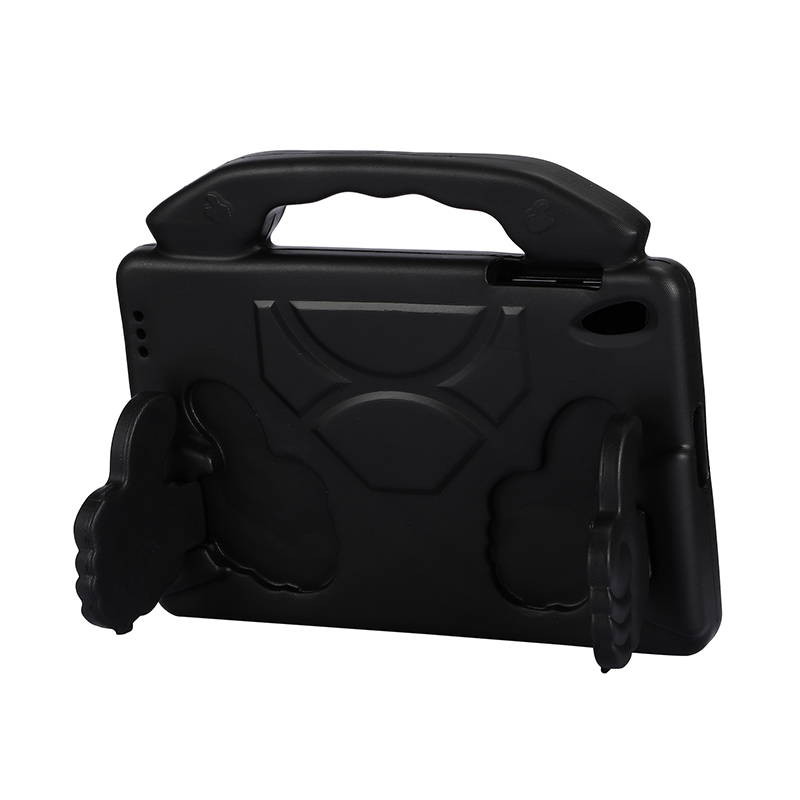 Tablet hoes geschikt voor Lenovo Tab M10 HD 2de Generatie (TB-X306F) - Schokbestendige case met handvat - Thumbs Kids Cover - Zwart afbeelding