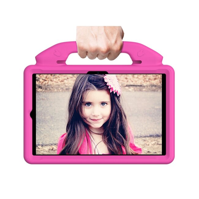 Tablet hoes geschikt voor Samsung Galaxy Tab A8 (2022/2021) - Schokbestendige case met handvat - Thumbs Kids Cover - Magenta