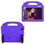 Tablet hoes geschikt voor iPad Mini 6 (2021) - Schokbestendige case met handvat - Thumbs Kids Cover - Paars