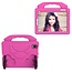 Tablet hoes geschikt voor iPad Mini 6 (2021) - Schokbestendige case met handvat - Thumbs Kids Cover - Magenta